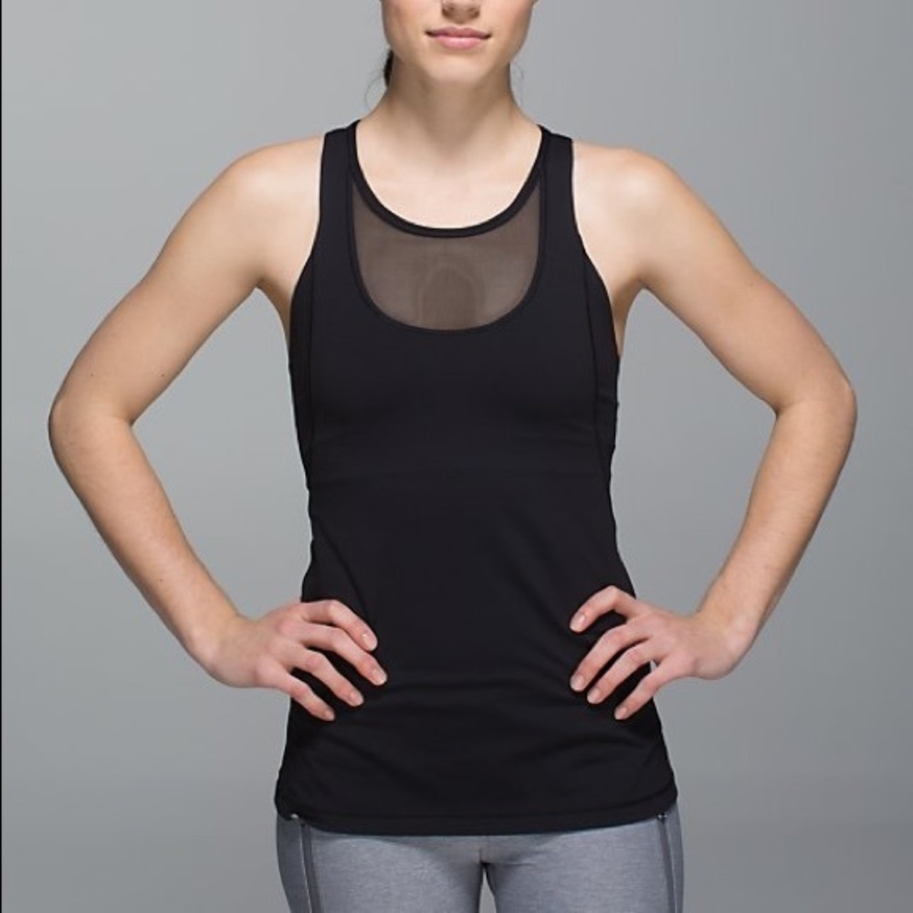 Lululemon Mesh Tank in Black